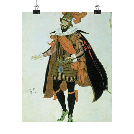 Bilibin Comandor - Art nouveau public domain image High Quality Matte Wall Art Poster for Home, Office, Classroom