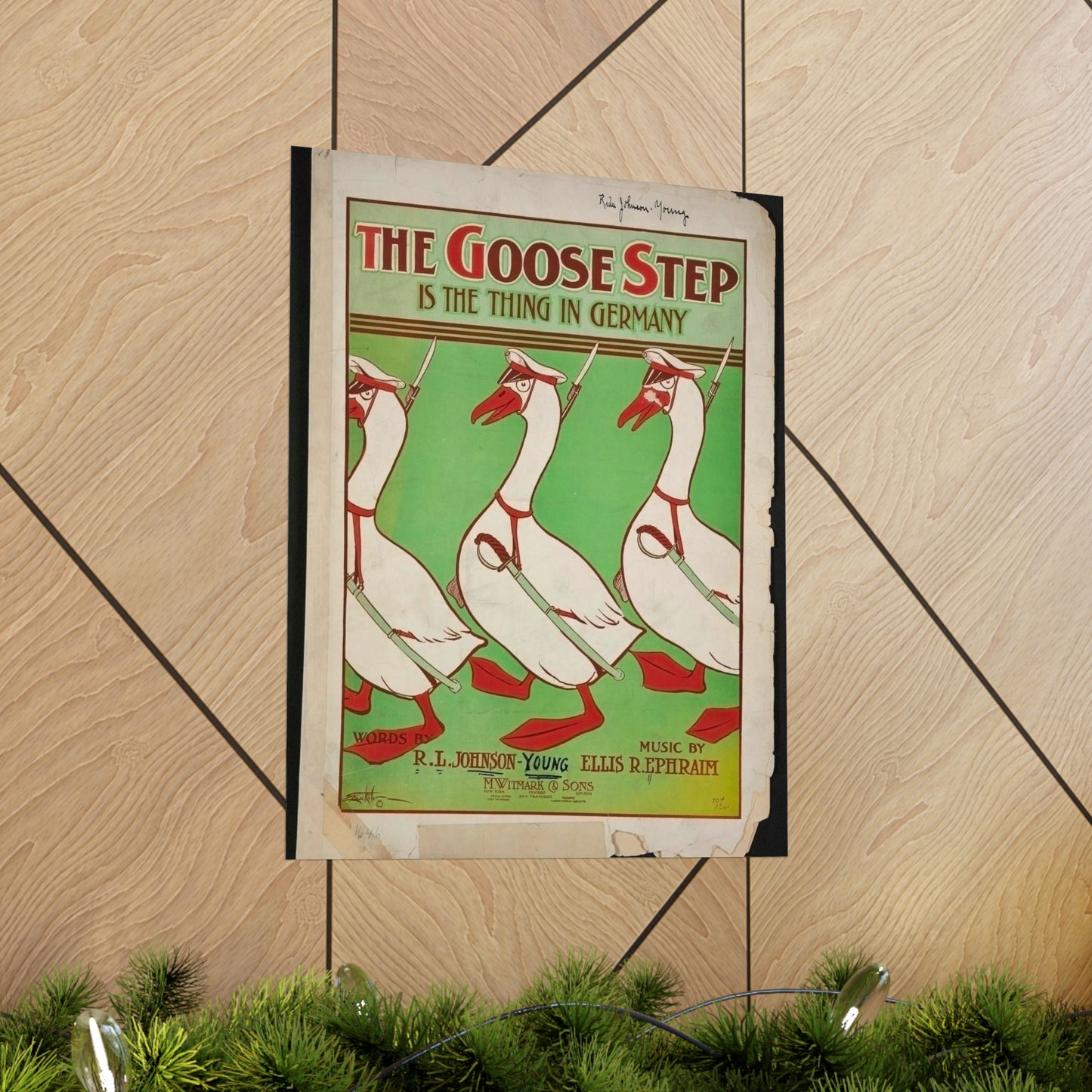 The goose step is the thing in Germany High Quality Matte Wall Art Poster for Home, Office, Classroom