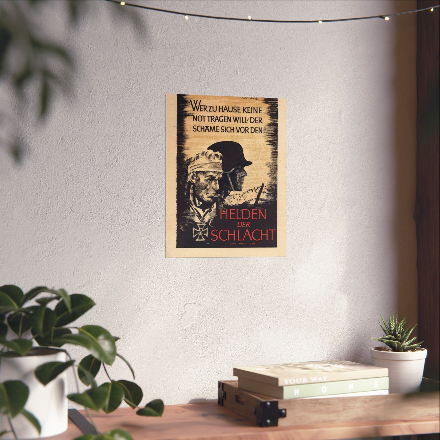 Wochenspruch der NSDAP 16 August 1942 High Quality Matte Wall Art Poster for Home, Office, Classroom