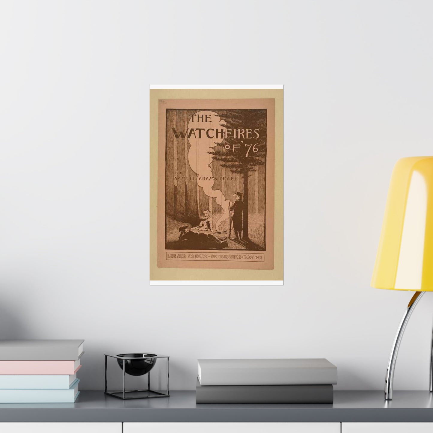 The watchfires of '76., Art Nouveau Poster High Quality Matte Wall Art Poster for Home, Office, Classroom