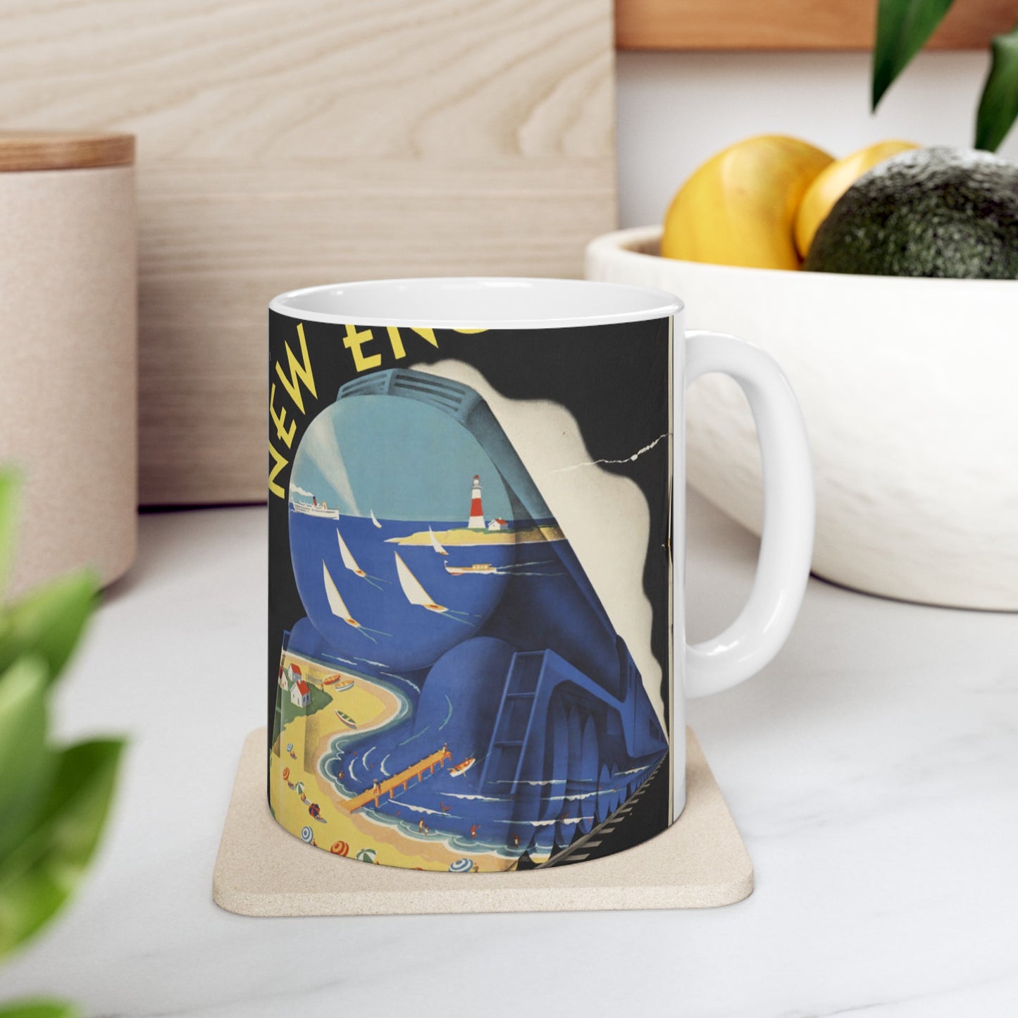 Vintage Travel Posters, 1920s-1930s Beautiful Novelty Ceramic Coffee Mug 11oz