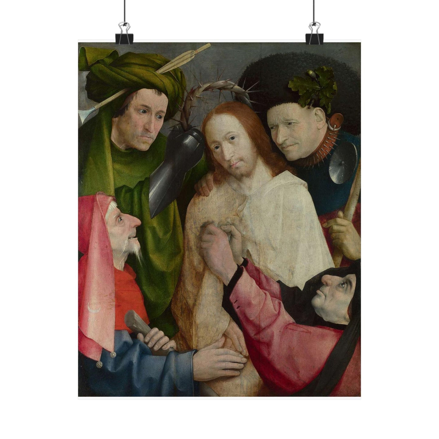 Hieronymus Bosch - Christ Mocked (The Crowning with Thorns) - Google Art Project High Quality Matte Wall Art Poster for Home, Office, Classroom