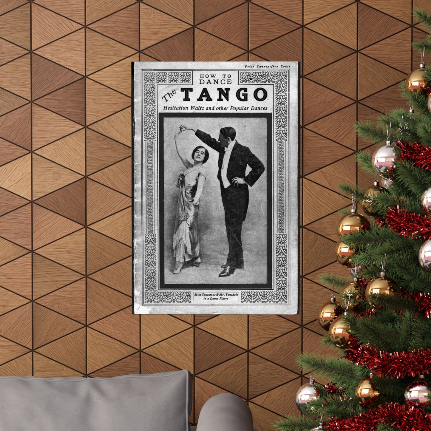 The tango as standardized and taught by the representative dancing masters of the North American continent; tango two-step, hesitation waltz, Boston glide, one-step High Quality Matte Wall Art Poster for Home, Office, Classroom