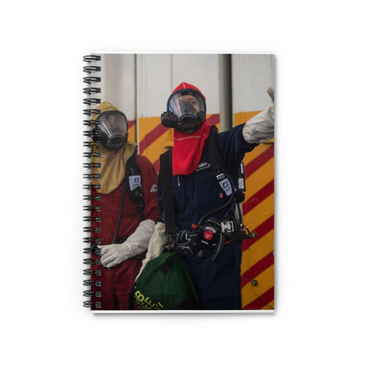 U.S. Navy Damage Controlman 2nd Class Christian Weigart, Spiral Bound Ruled Notebook with Printed Cover