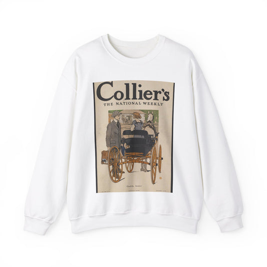 Collier's, the national weekly. Good-by, summer. White Heavy Blend Adult Crew Neck SweatShirt