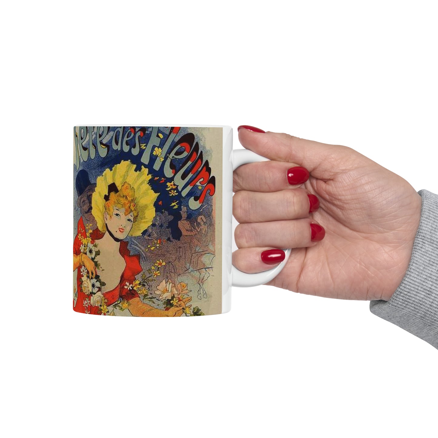 Affiche pour la "Fête des Fleurs de Bagnères-de-Luchon". Beautiful Novelty Ceramic Coffee Mug 11oz
