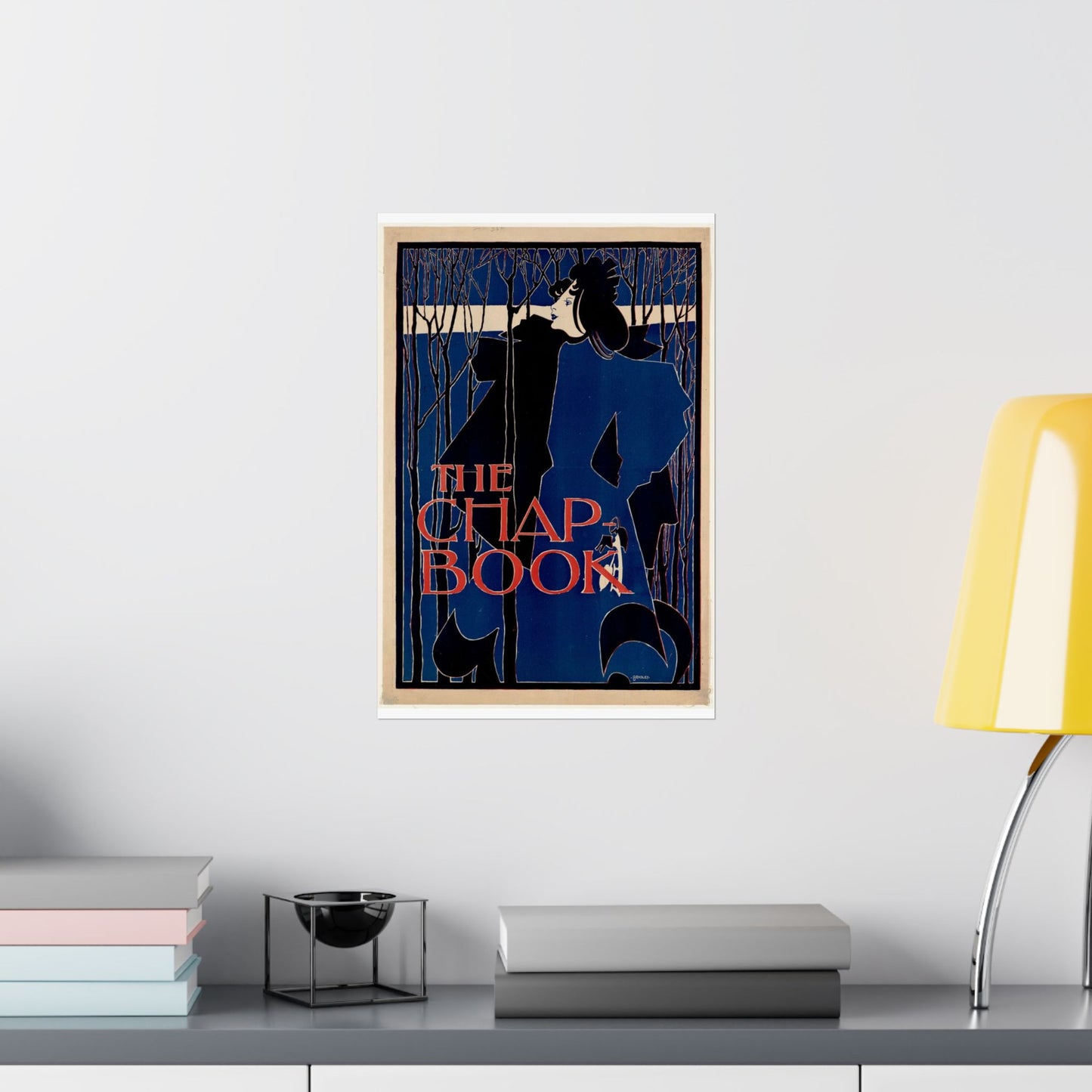 Will Bradley - The chap-book - Art nouveau public domain poster High Quality Matte Wall Art Poster for Home, Office, Classroom