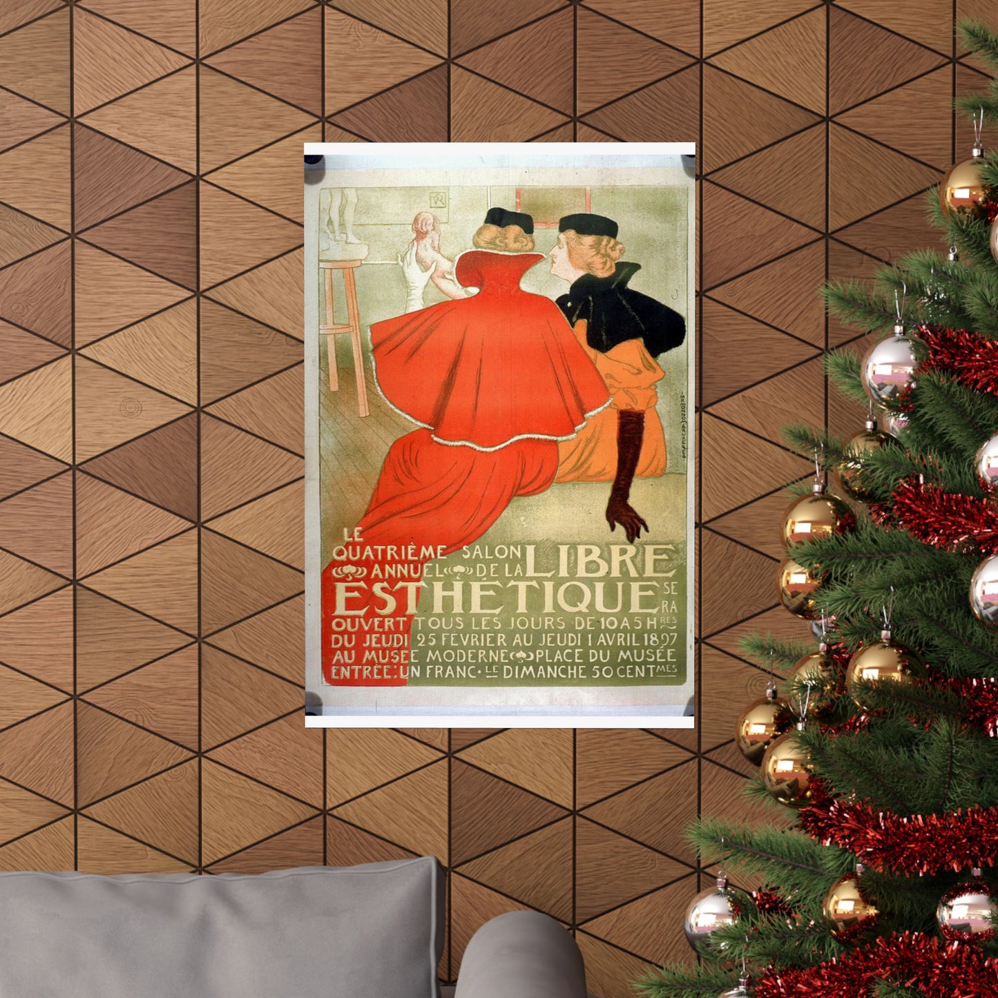 Le quatrième salon annuel de la Libre Esthétique High Quality Matte Wall Art Poster for Home, Office, Classroom