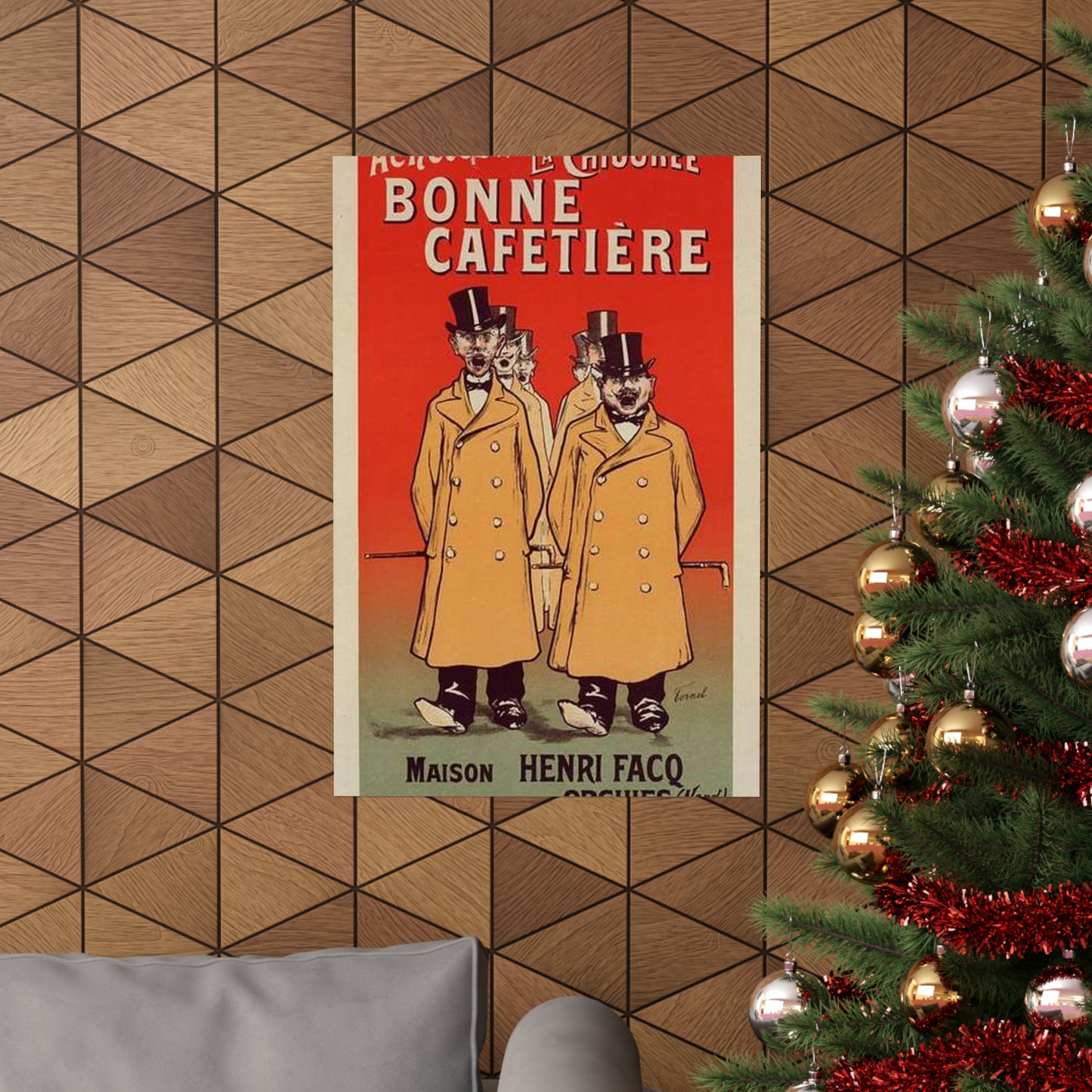 Affiche pour la "Chicorée Bonne Cafetière". High Quality Matte Wall Art Poster for Home, Office, Classroom