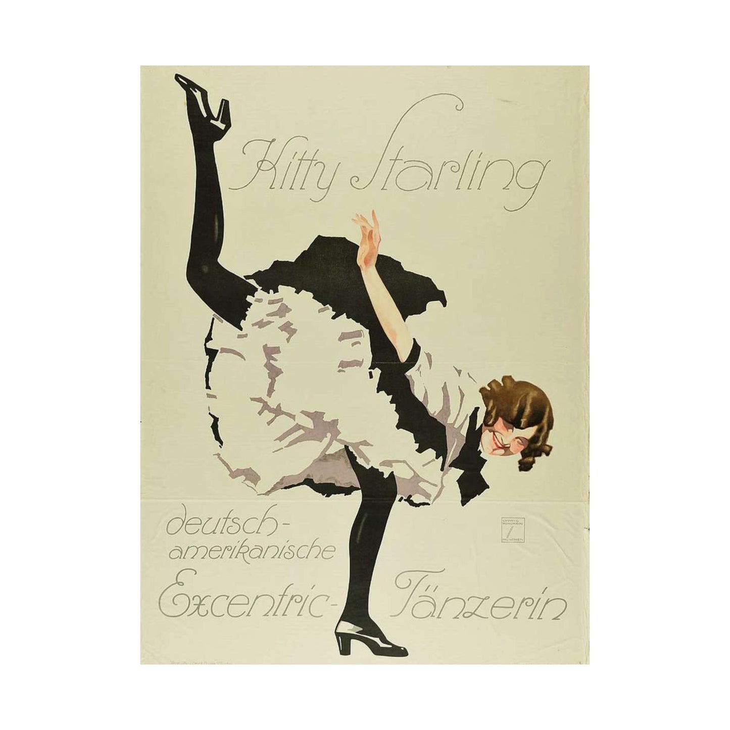 Kitty Starling - deutsch-amerikanische Excentric-Tänzerin, 1914 High Quality Matte Wall Art Poster for Home, Office, Classroom