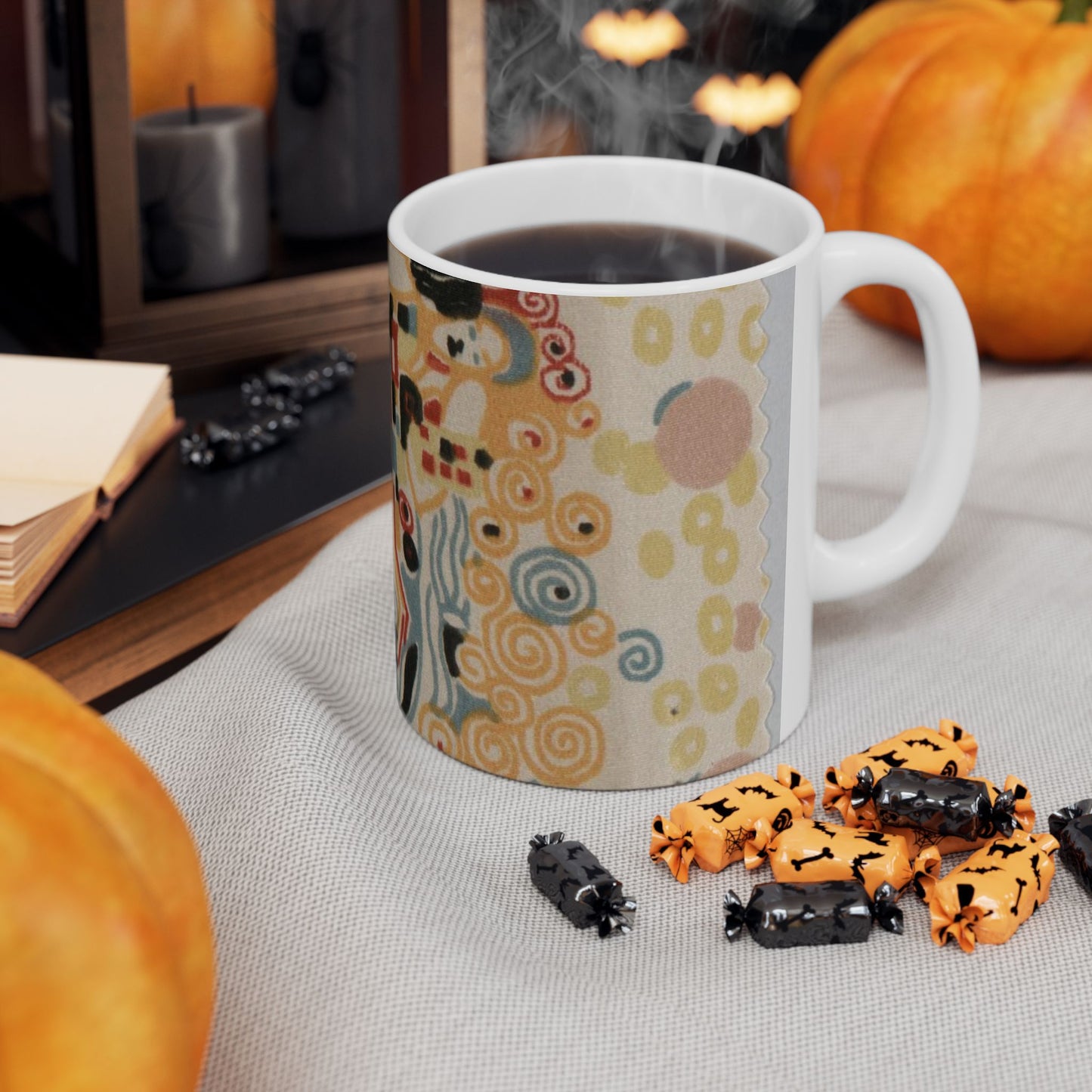 Textile sample - Public domain dedication image Beautiful Novelty Ceramic Coffee Mug 11oz