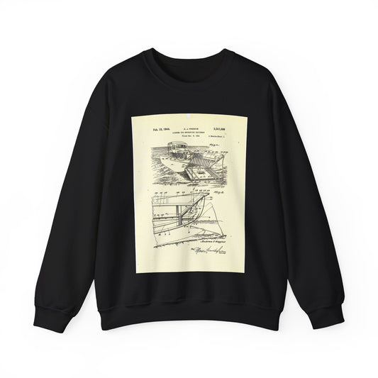 Patent Case File No. 2,341,866, Lighter for Mechanized Equipment, Inventor Andrew Jackson Higgins - DPLA - ae298984ff5d8a447906ec84a7e3cf66 (page 11) Black Heavy Blend Adult Crew Neck SweatShirt