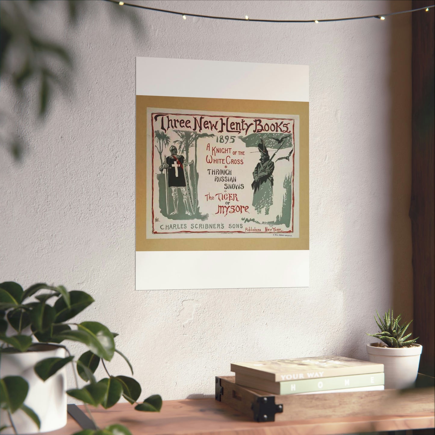 Three new Henty books., Art Nouveau Poster High Quality Matte Wall Art Poster for Home, Office, Classroom