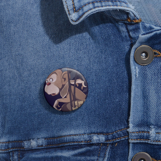 "Don't Let Lice Make a Monkey out of You^ If You Itch...Look for Lice^ If You Find Lice Report it at Once" - NARA - 514159 Pin Buttons with Crisp Design