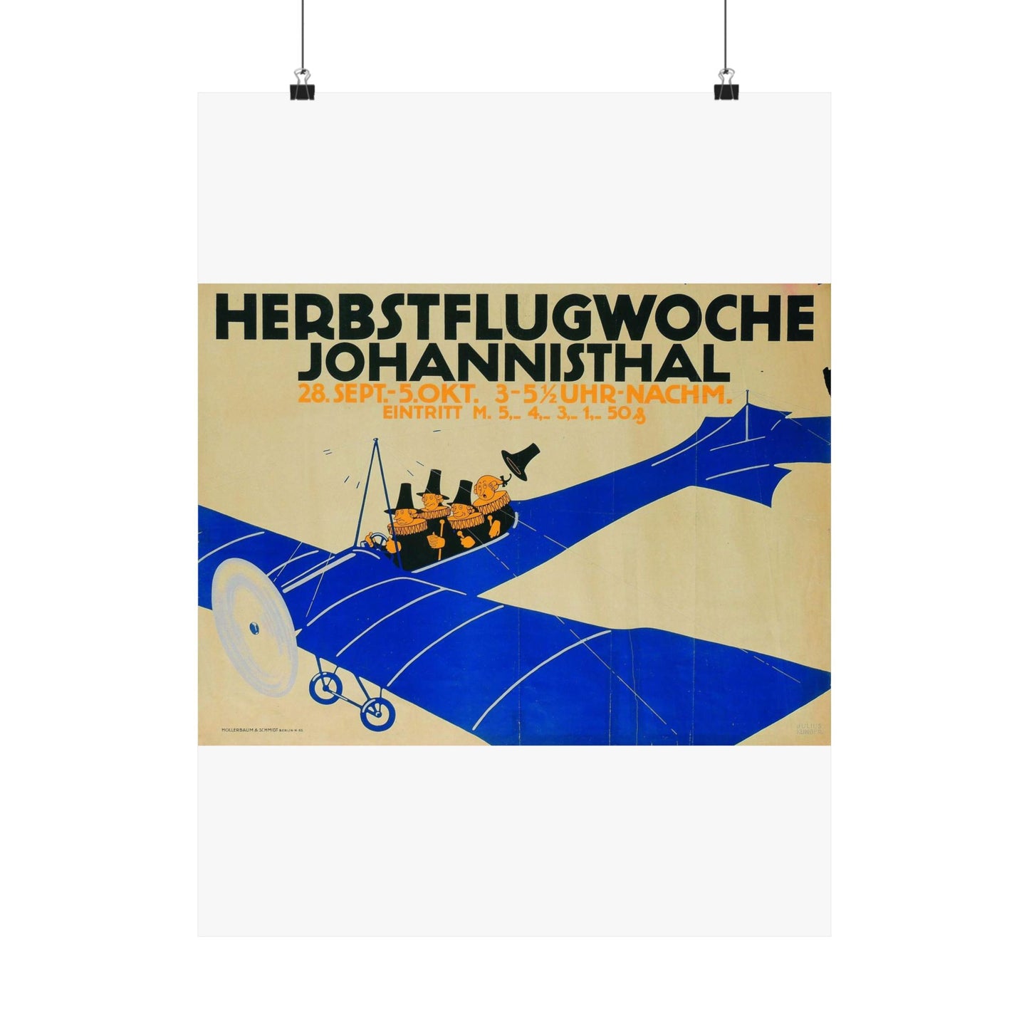 Herbstflugwoche Johannisthal - Julius Klinger High Quality Matte Wall Art Poster for Home, Office, Classroom