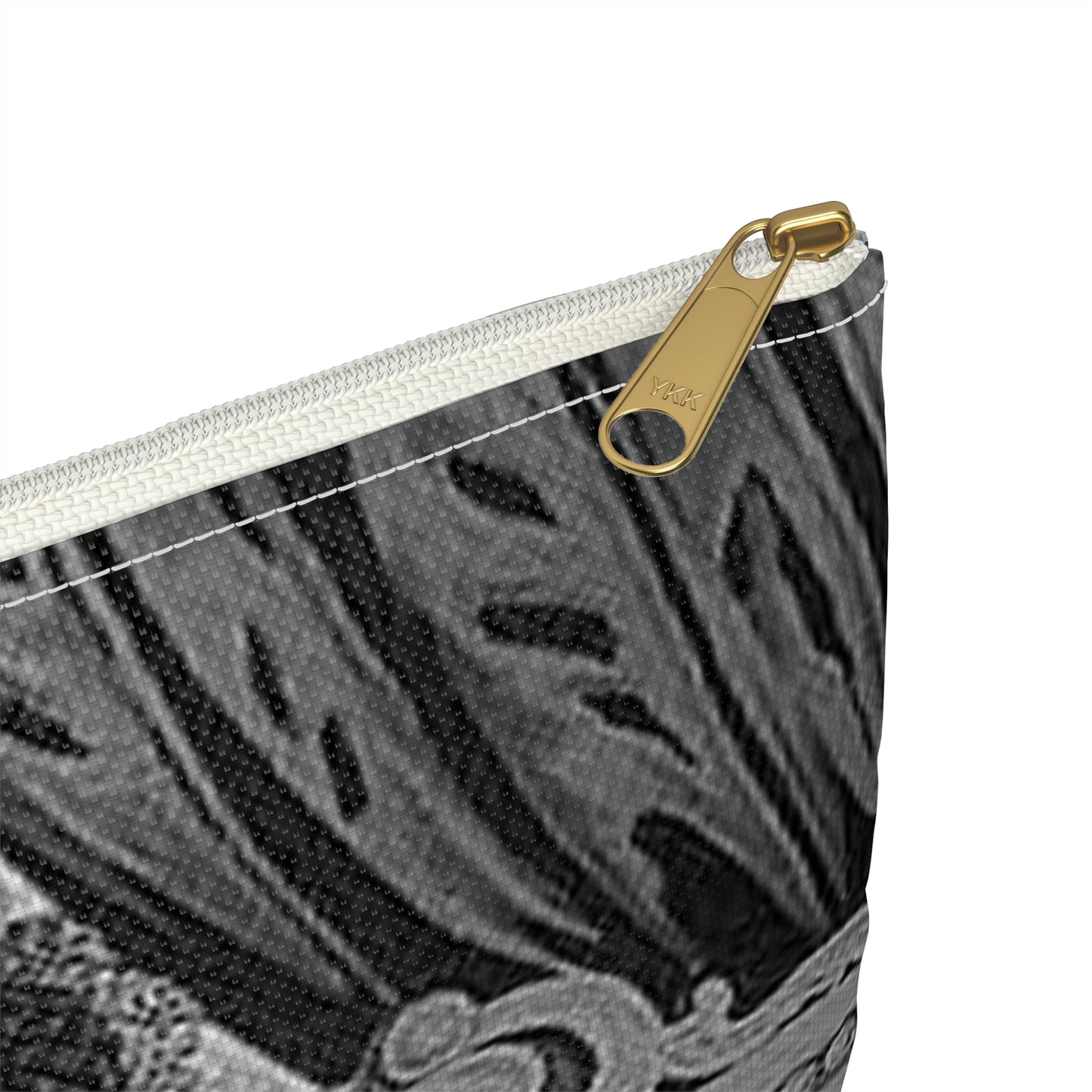 Amelia - Print, Library of Congress collection Large Organizer Pouch with Black Zipper