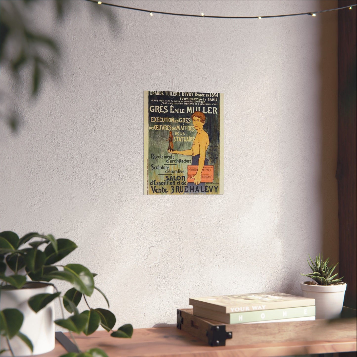 Affiche pour la "Grande Tuilerie d'Ivry" (Usine Émile Muller). High Quality Matte Wall Art Poster for Home, Office, Classroom