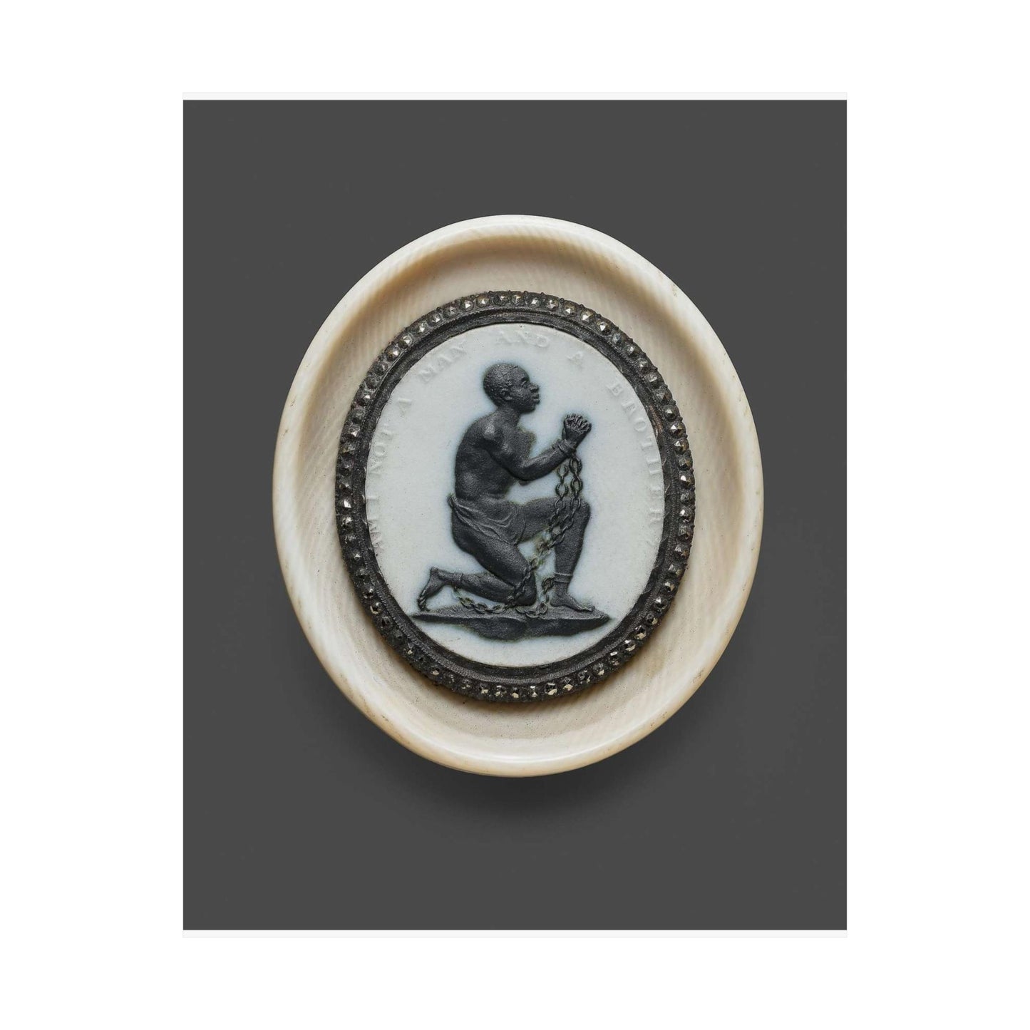 Anti-Slavery Medallion, Wedgwood porcelain manufactory, England High Quality Matte Wall Art Poster for Home, Office, Classroom