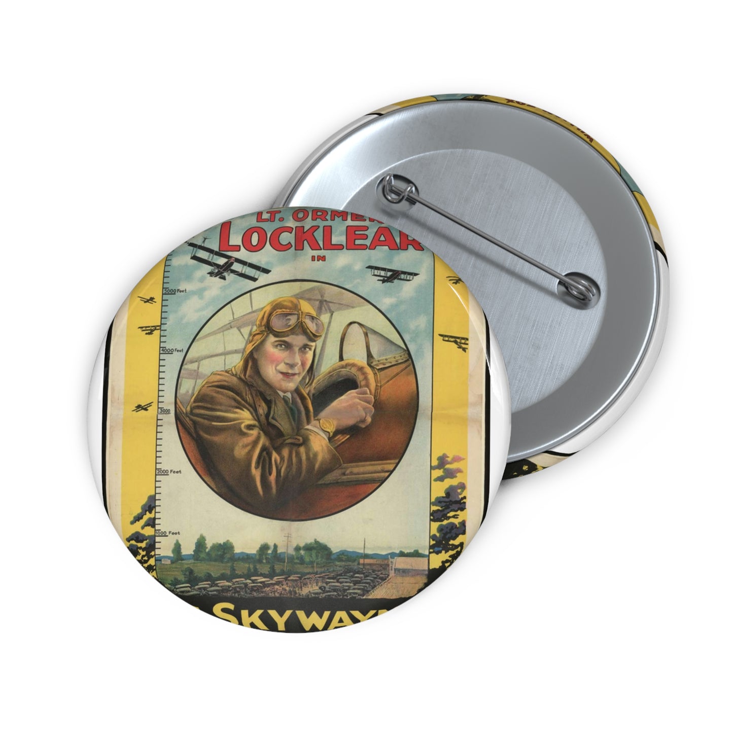 William Fox presents Lt. Ormer Locklear in The skywalker Pin Buttons with Crisp Design