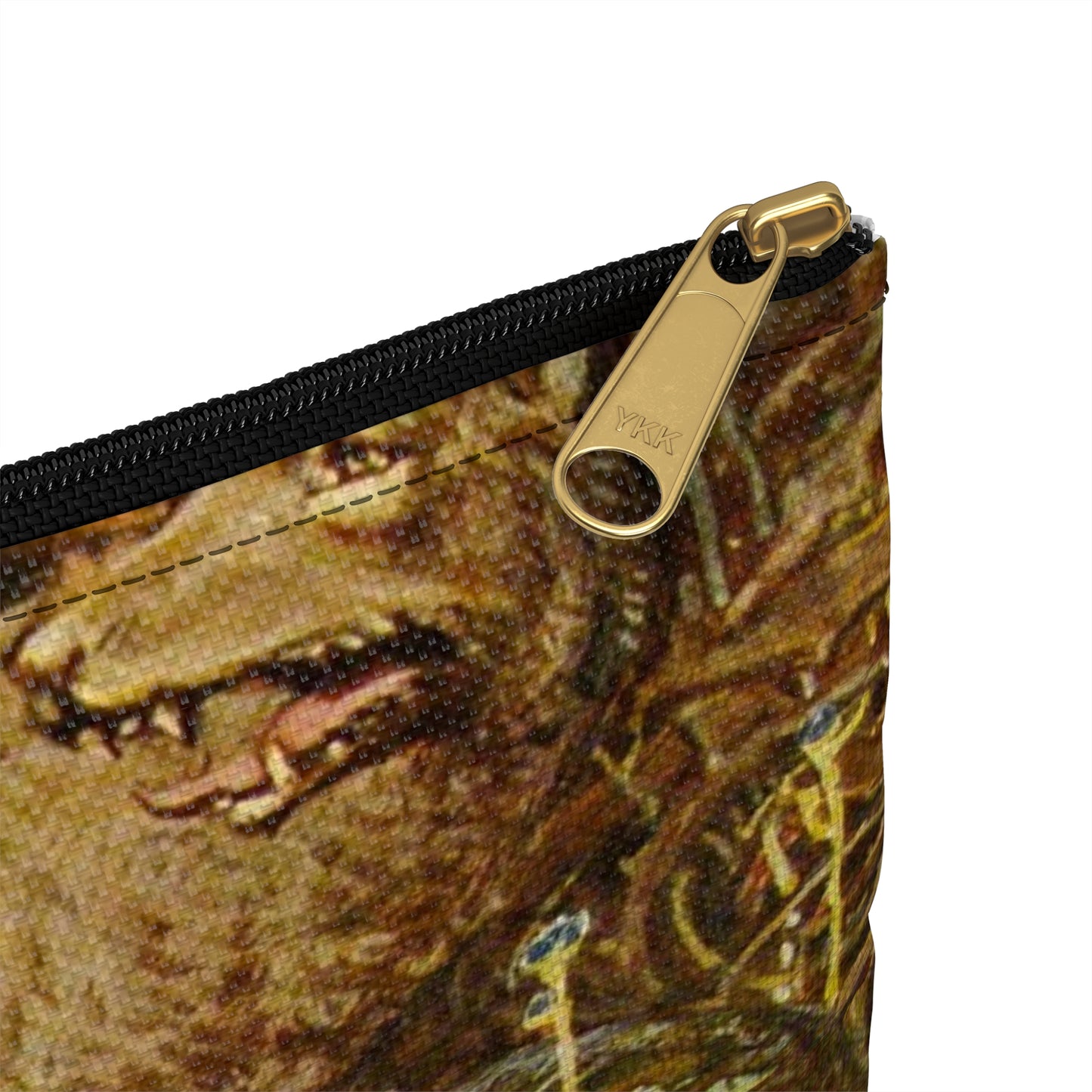 Lokis Gezücht - A painting of a woman sitting in front of a snake Large Organizer Pouch with Black Zipper