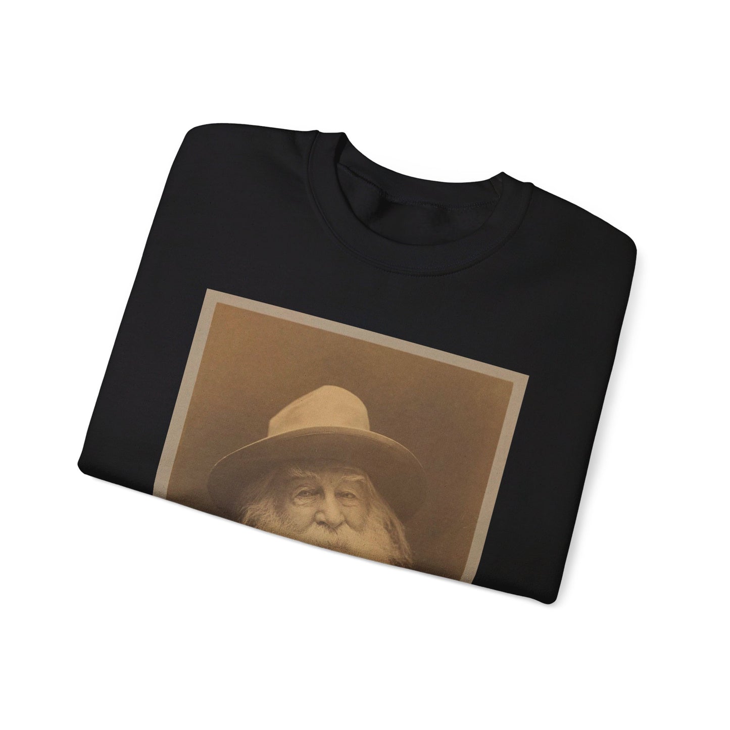 George C. Cox - Walt Whitman - Google Art Project Black Heavy Blend Adult Crew Neck SweatShirt