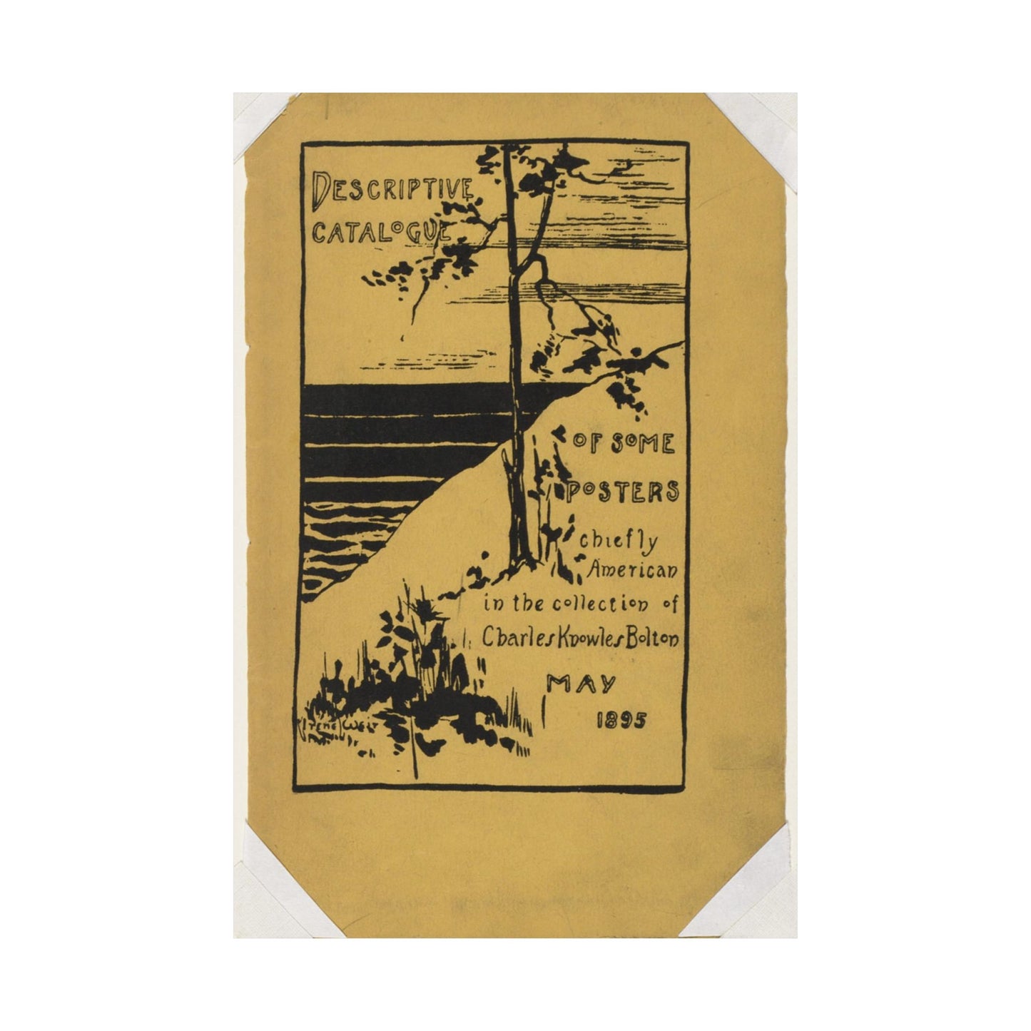 Descriptive catalogue of some posters chiefly American in the collection of Charles Knowles Bolton, May 1895 High Quality Matte Wall Art Poster for Home, Office, Classroom