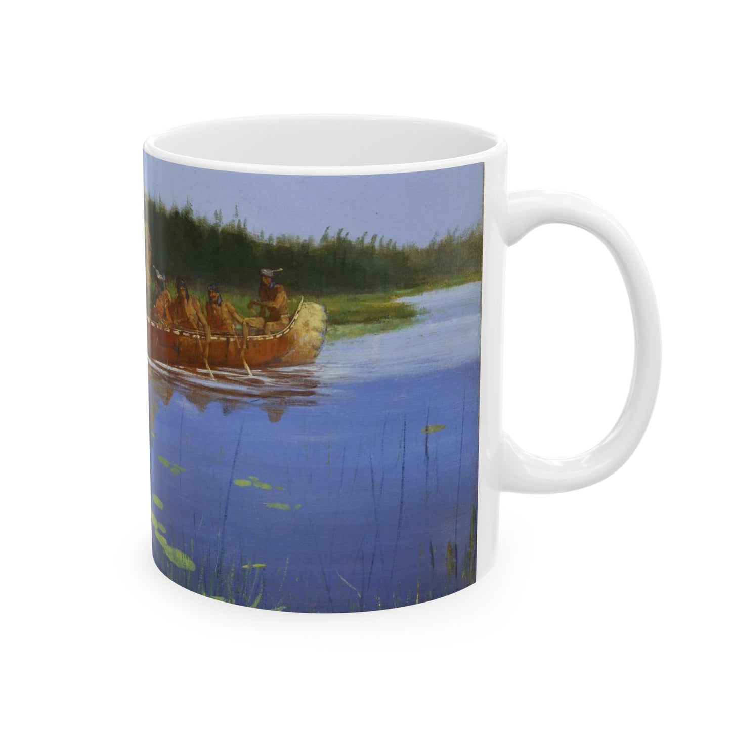 Frederic Remington - Radisson and Groseilliers Beautiful Novelty Ceramic Coffee Mug 11oz