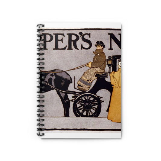 Edward Penfield - Harper's [for] Nov'B'R, Art Nouveau Poster Spiral Bound Ruled Notebook with Printed Cover