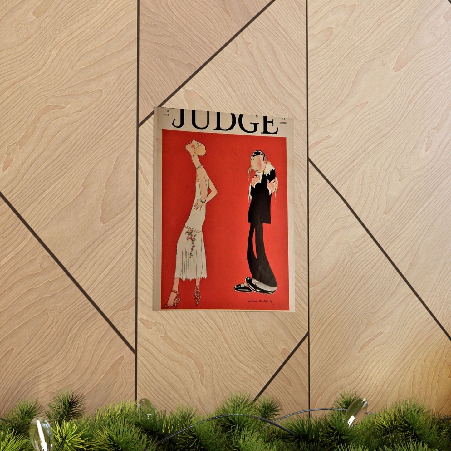 JudgeMagazine13Sep1924 - Art Deco public domain image High Quality Matte Wall Art Poster for Home, Office, Classroom