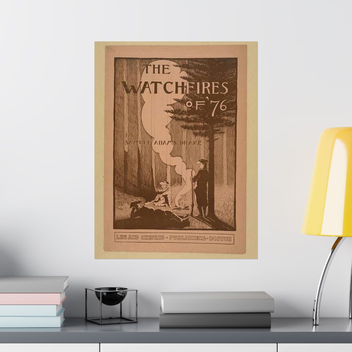 The watchfires of '76., Art Nouveau Poster High Quality Matte Wall Art Poster for Home, Office, Classroom