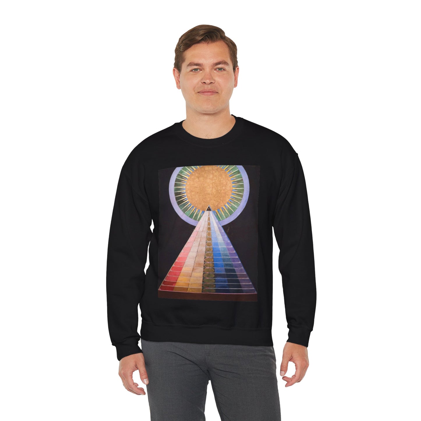 Hilma af Klint - Altarpiece No. 1 Group X (13919) Black Heavy Blend Adult Crew Neck SweatShirt