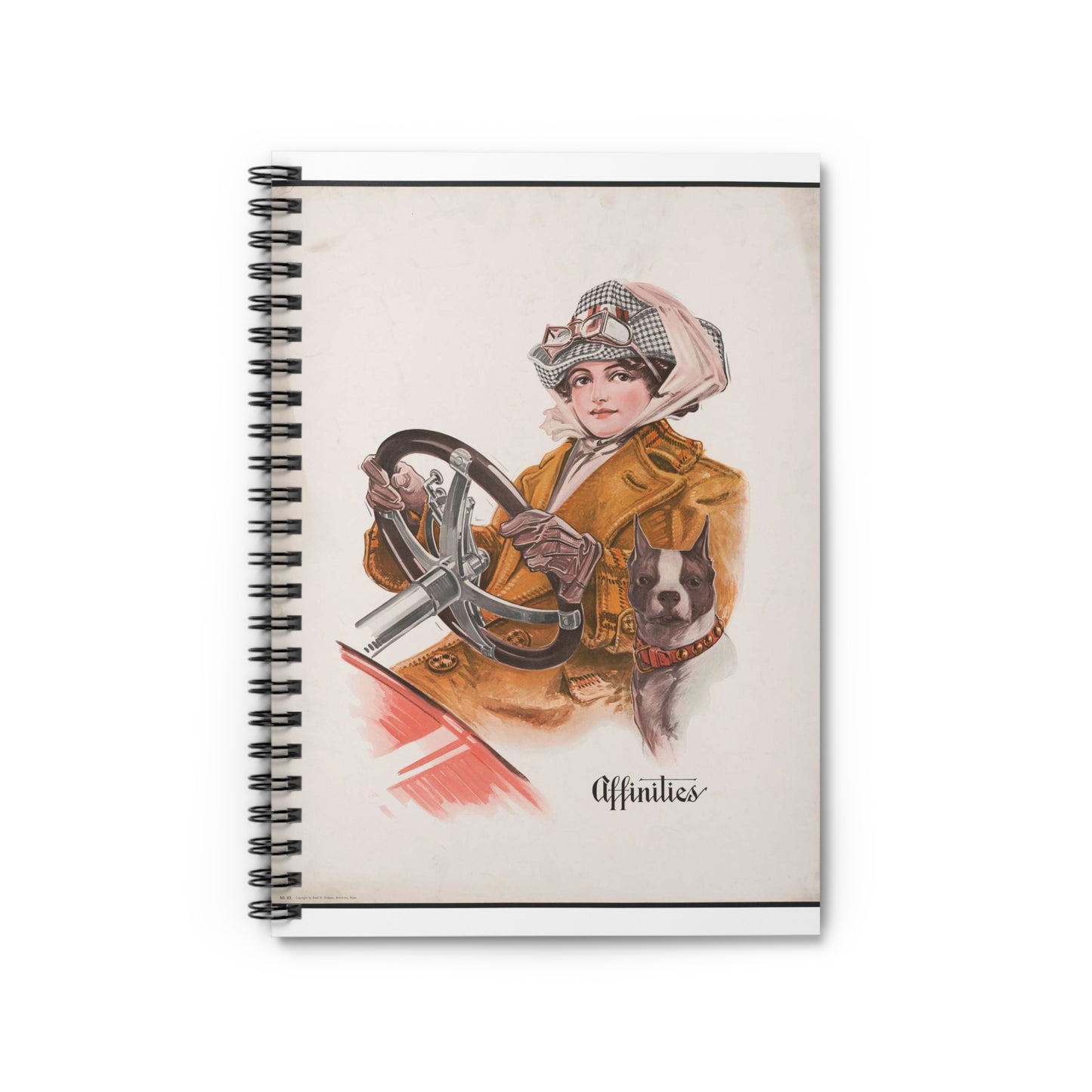 Affinities - Print, Library of Congress collection Spiral Bound Ruled Notebook with Printed Cover