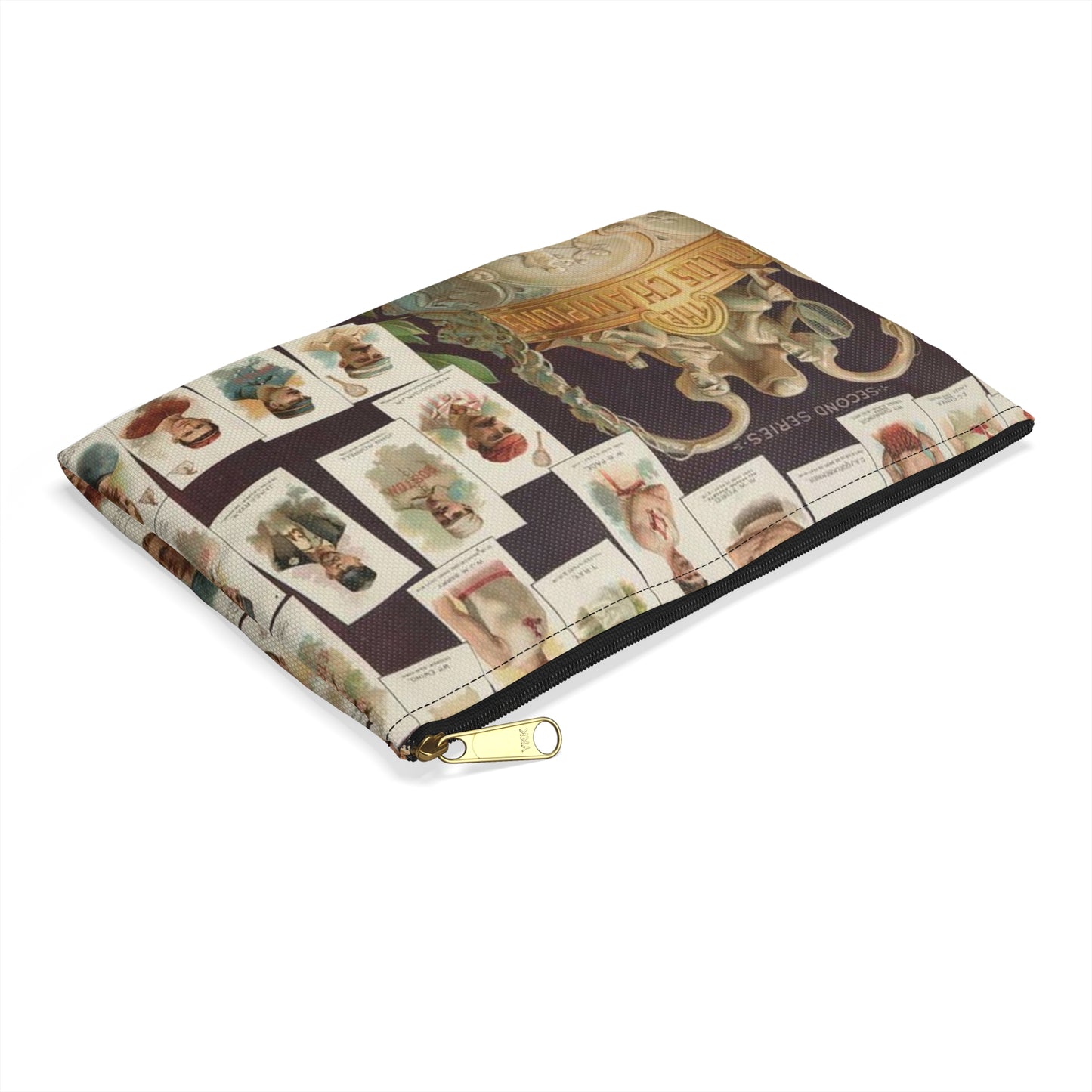 Allen & Ginter. Richmond, Virginia Richmond straight cut no. 1 cigarettes Virginia brights. The worlds champions second series Large Organizer Pouch with Black Zipper