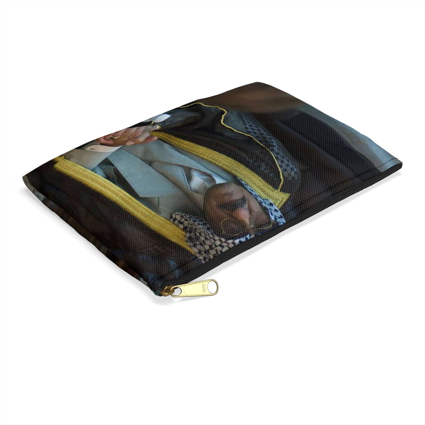 Sheik Mohammed al-Jorani listens to Col. Peter Baker, Large Organizer Pouch with Black Zipper