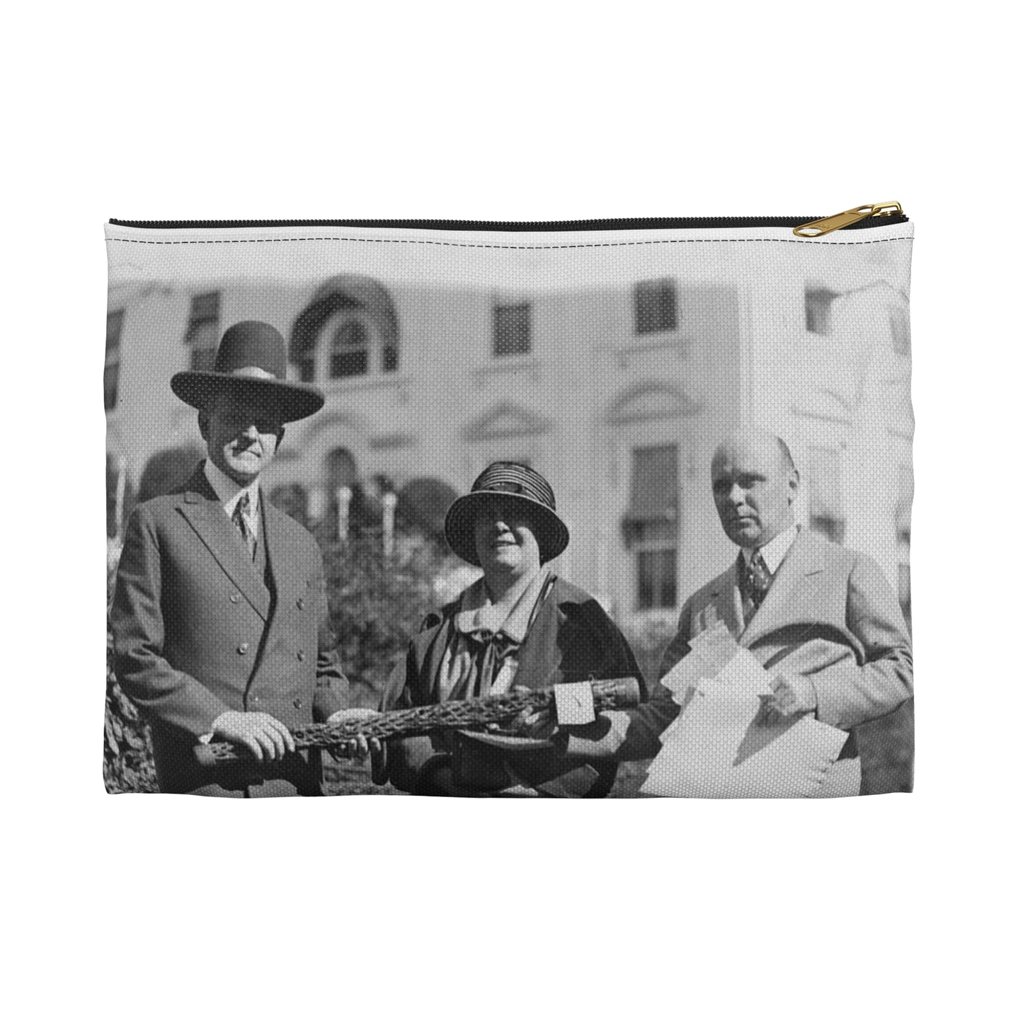 Mr. Coolidge becomes an honorary member of the Smoki [i.e., Hopi] tribe of Arizona--Miss Grace M. Sparks, Secty. of the Chamber of Commerce of Prescott, Ariz. and H.M. Watkins, Secty. of the Chamber of Phoenix Large Organizer Pouch with Black Zipper