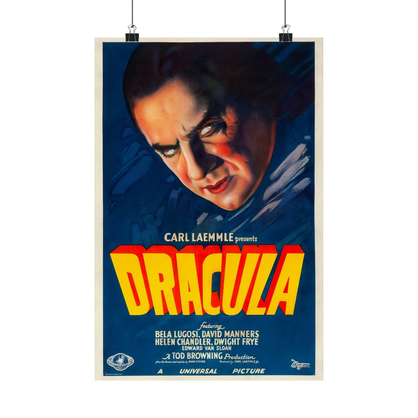 Dracula (1931 film poster - Style A) High Quality Matte Wall Art Poster for Home, Office, Classroom