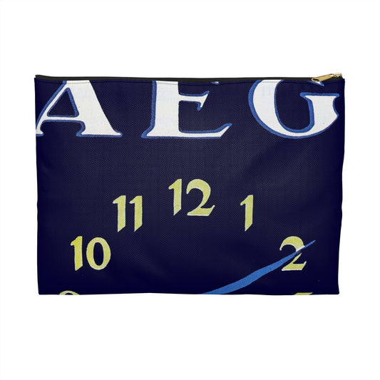 Advertisement Poster: 118aeg - Art Deco public domain image Large Organizer Pouch with Black Zipper