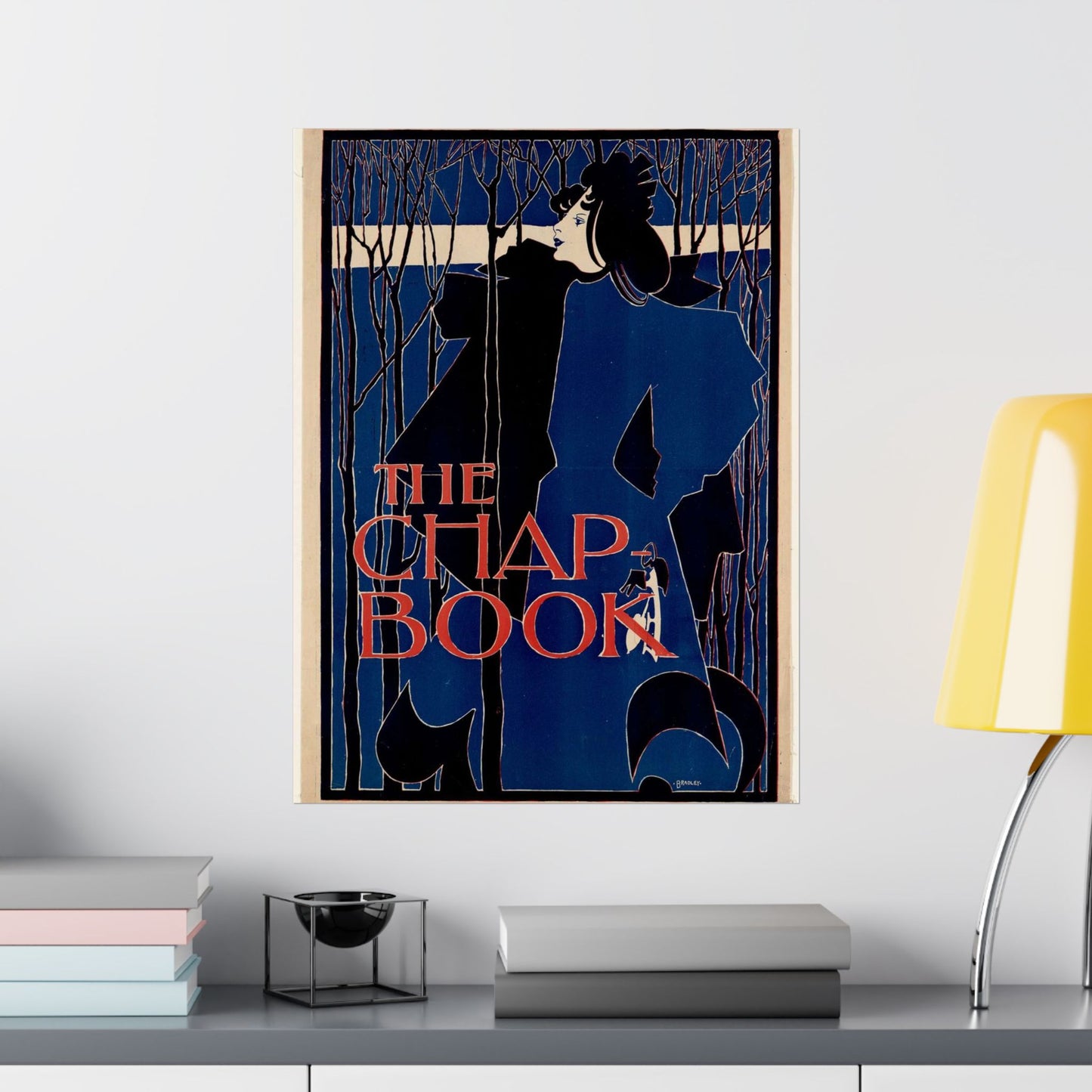 Will Bradley - The chap-book - Art nouveau public domain poster High Quality Matte Wall Art Poster for Home, Office, Classroom