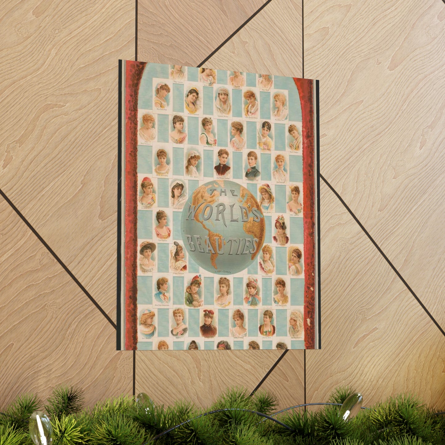 The world's beauties, first-series, Allen & Ginter, manufacturers of cigarettes, Richmond, Virginia High Quality Matte Wall Art Poster for Home, Office, Classroom