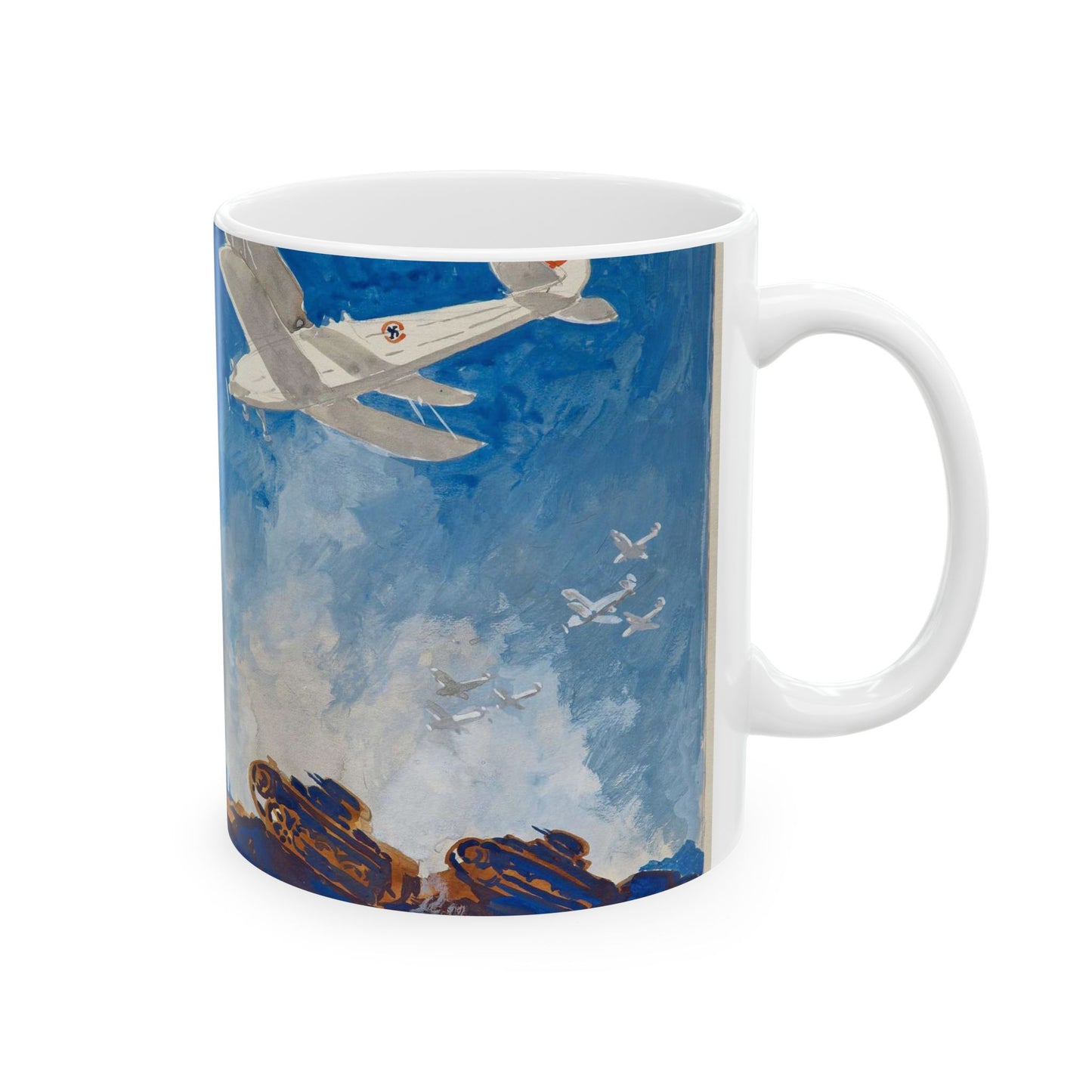 AlbertReich(1881–1942) – Plakat Grossflugtag München 25. August 1935 Beautiful Novelty Ceramic Coffee Mug 11oz