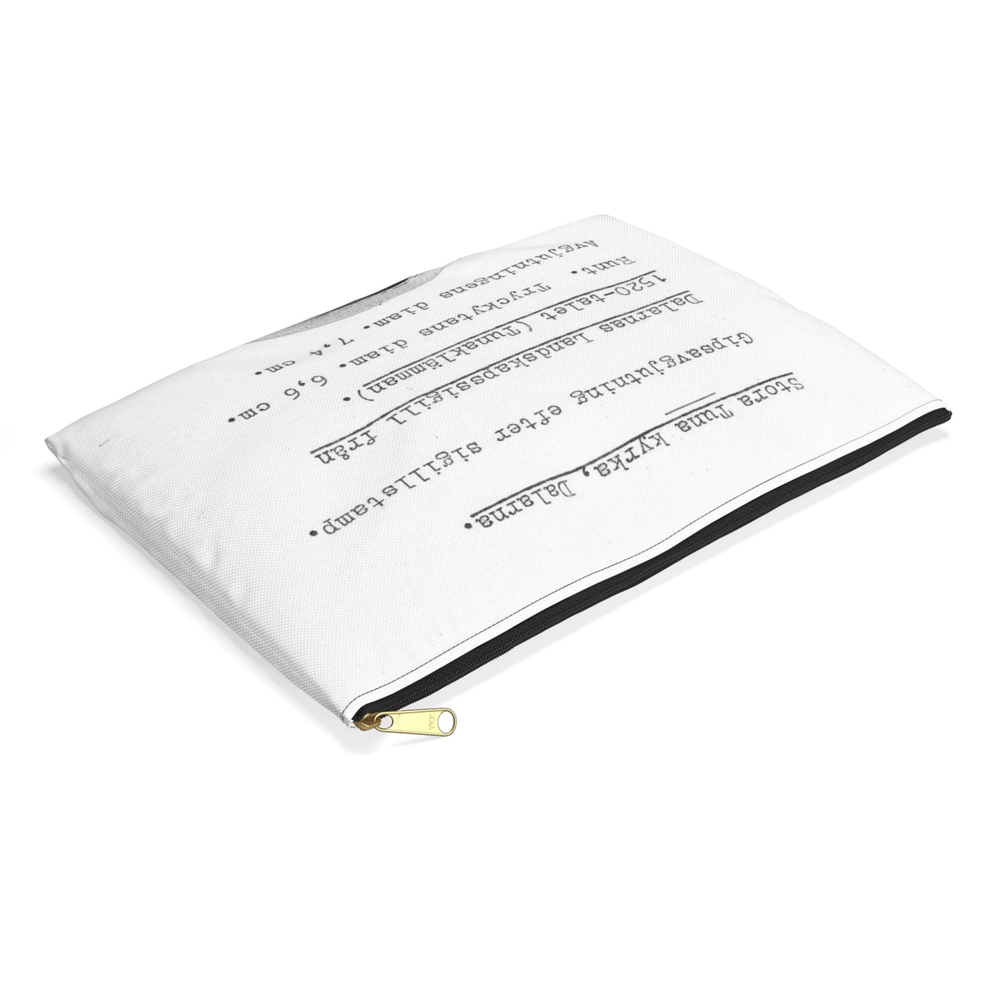 sigill (Dalarnas Landskapssigill från 1520-talet) Large Organizer Pouch with Black Zipper