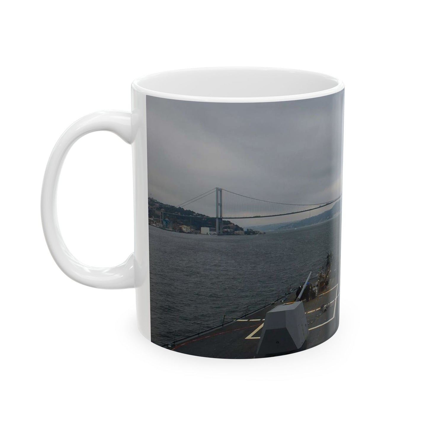 The guided missile destroyer USS Truxtun (DDG 103) Beautiful Novelty Ceramic Coffee Mug 11oz