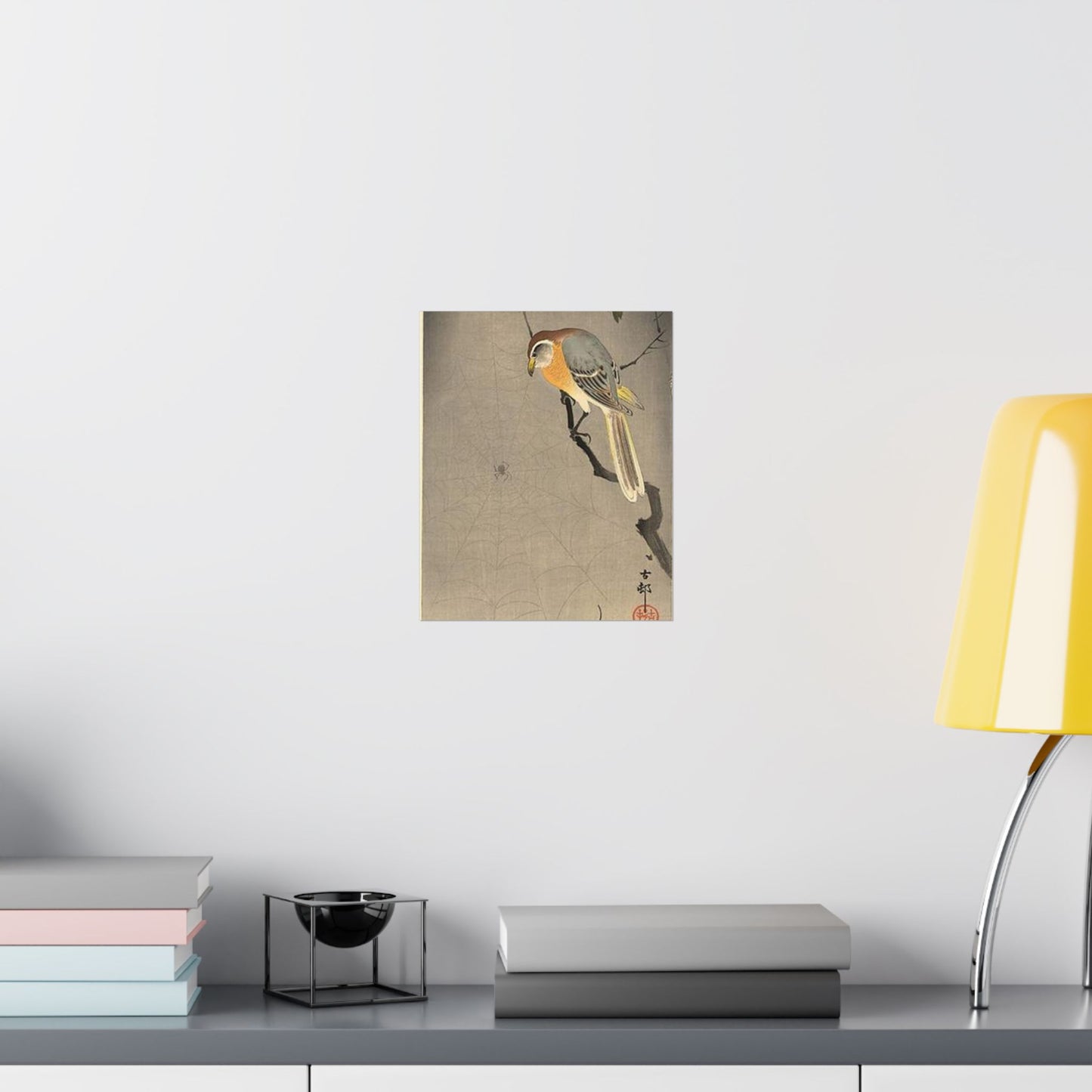 Koson - the-spiderweb, Ohara Koson High Quality Matte Wall Art Poster for Home, Office, Classroom