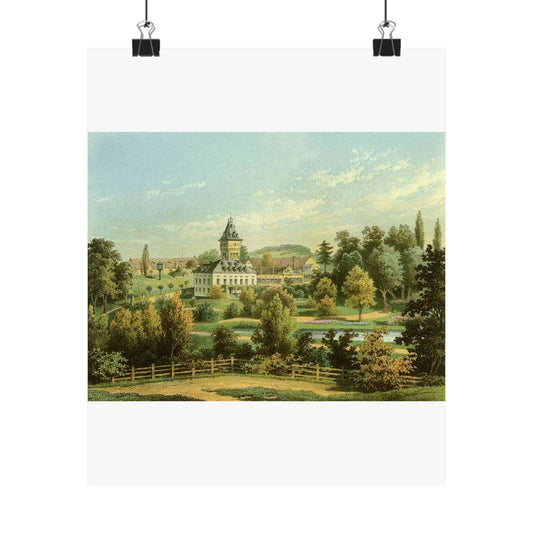 Schloss Peilau-Gladishof Sammlung Duncker High Quality Matte Wall Art Poster for Home, Office, Classroom