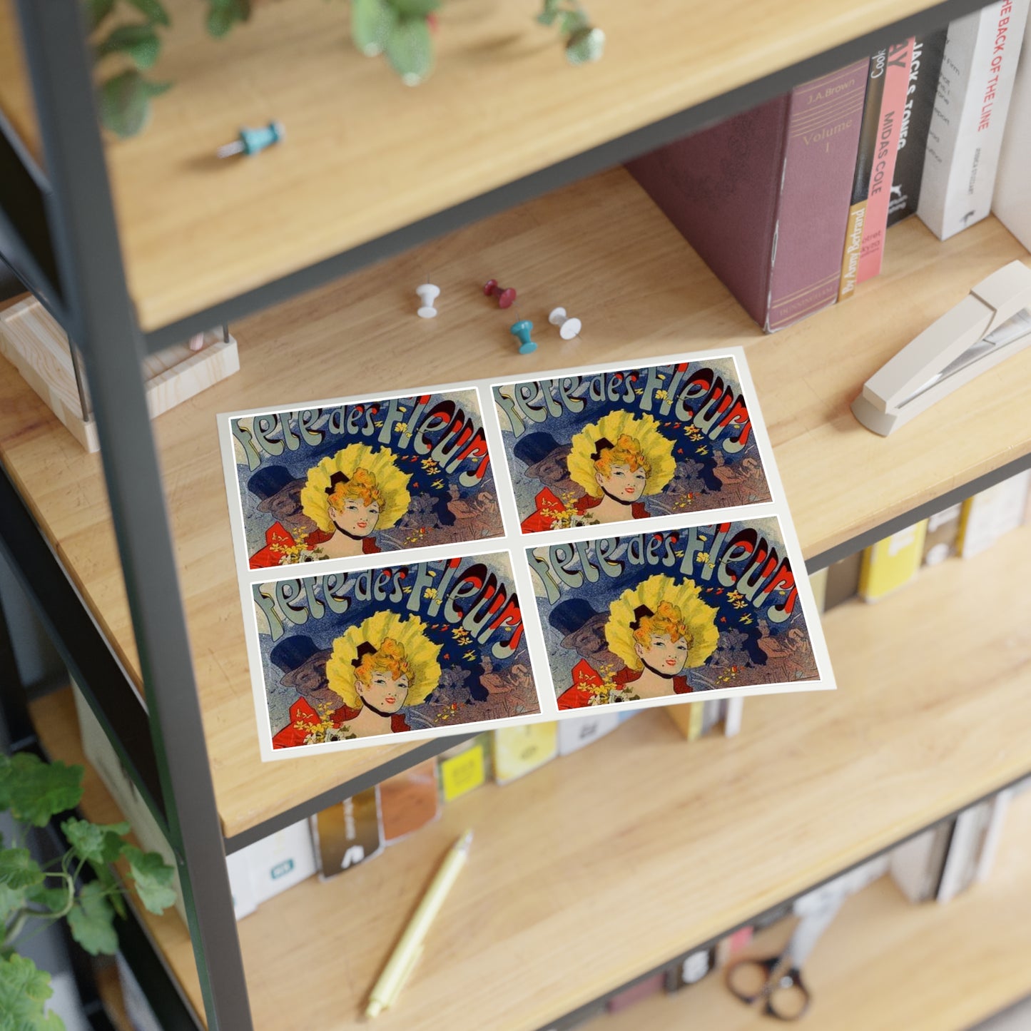 Affiche pour la "Fête des Fleurs de Bagnères-de-Luchon". Laminated UV Protective Vinyl Stickers