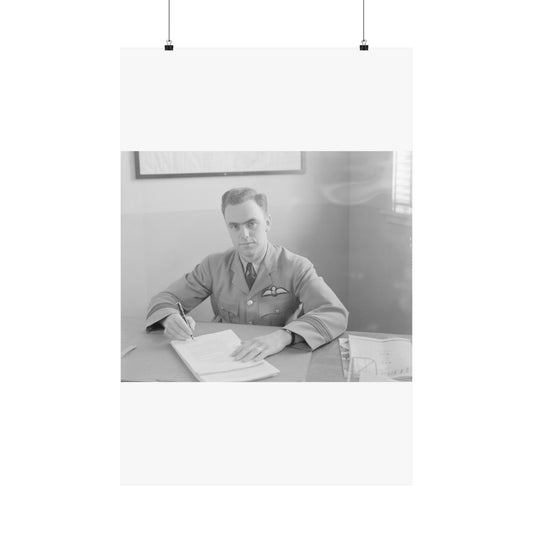 Unidentified Man, about 1940-1944 High Quality Matte Wall Art Poster for Home, Office, Classroom