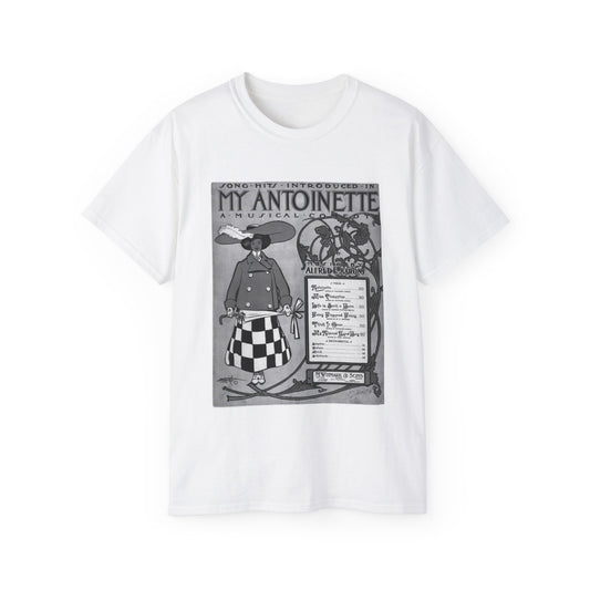 Antoinette, musical notation - Public domain American sheet music White T-Shirt Gildan 2000 Cotton Unisex