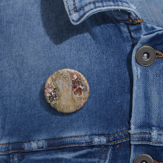 Gustav Klimt 056 -  The Yorck Project Masterpieces of Painting Pin Buttons with Crisp Design