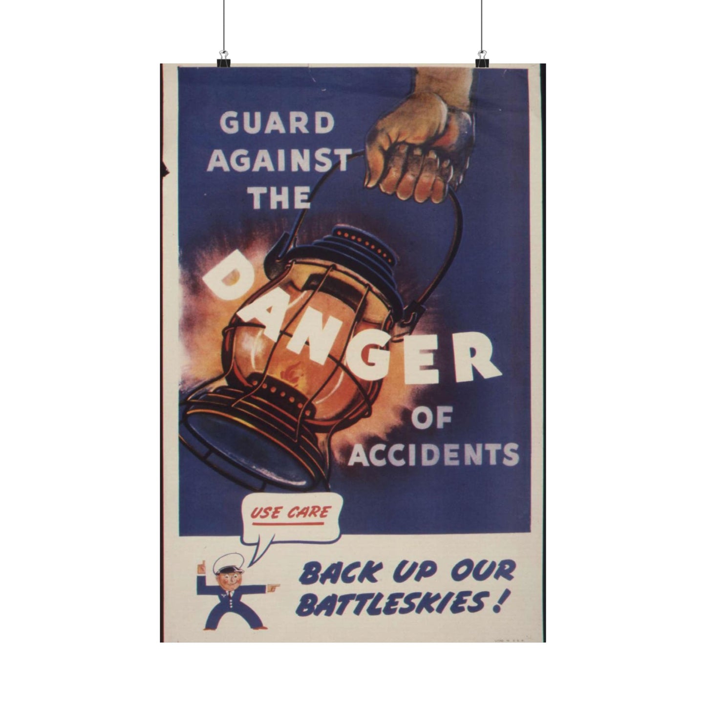 Guard against the danger of accidents. Back up our battleskies^ - NARA - 535358 High Quality Matte Wall Art Poster for Home, Office, Classroom