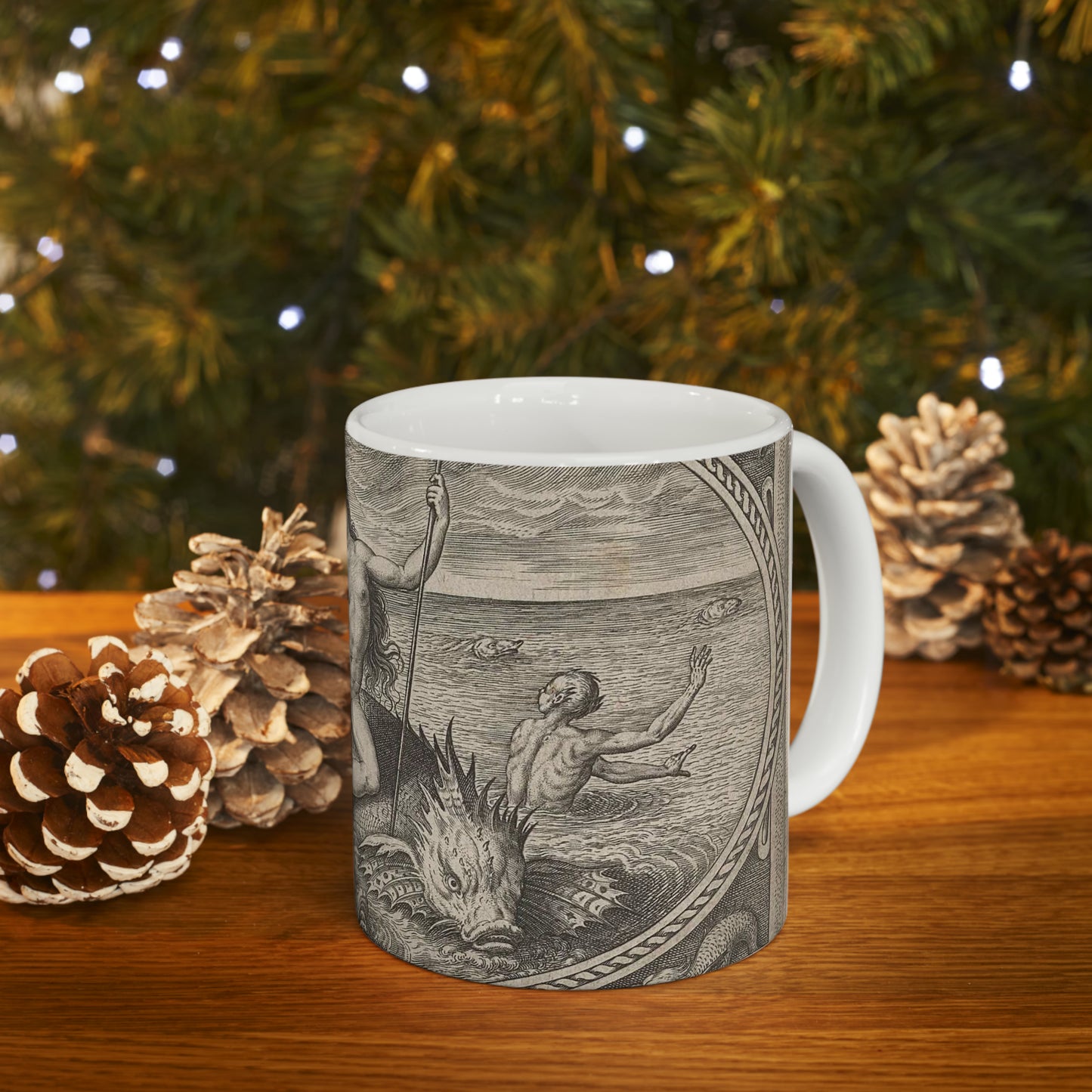 Adriaen Collaert - Amphitrite op een vis Beautiful Novelty Ceramic Coffee Mug 11oz